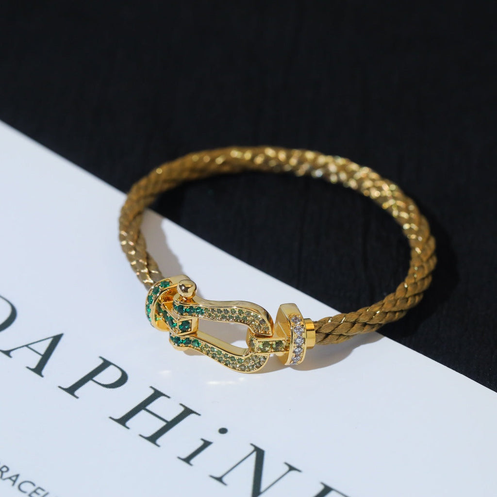 Aura FORCE 10 GOLD GREEN DIAMOND PAVED