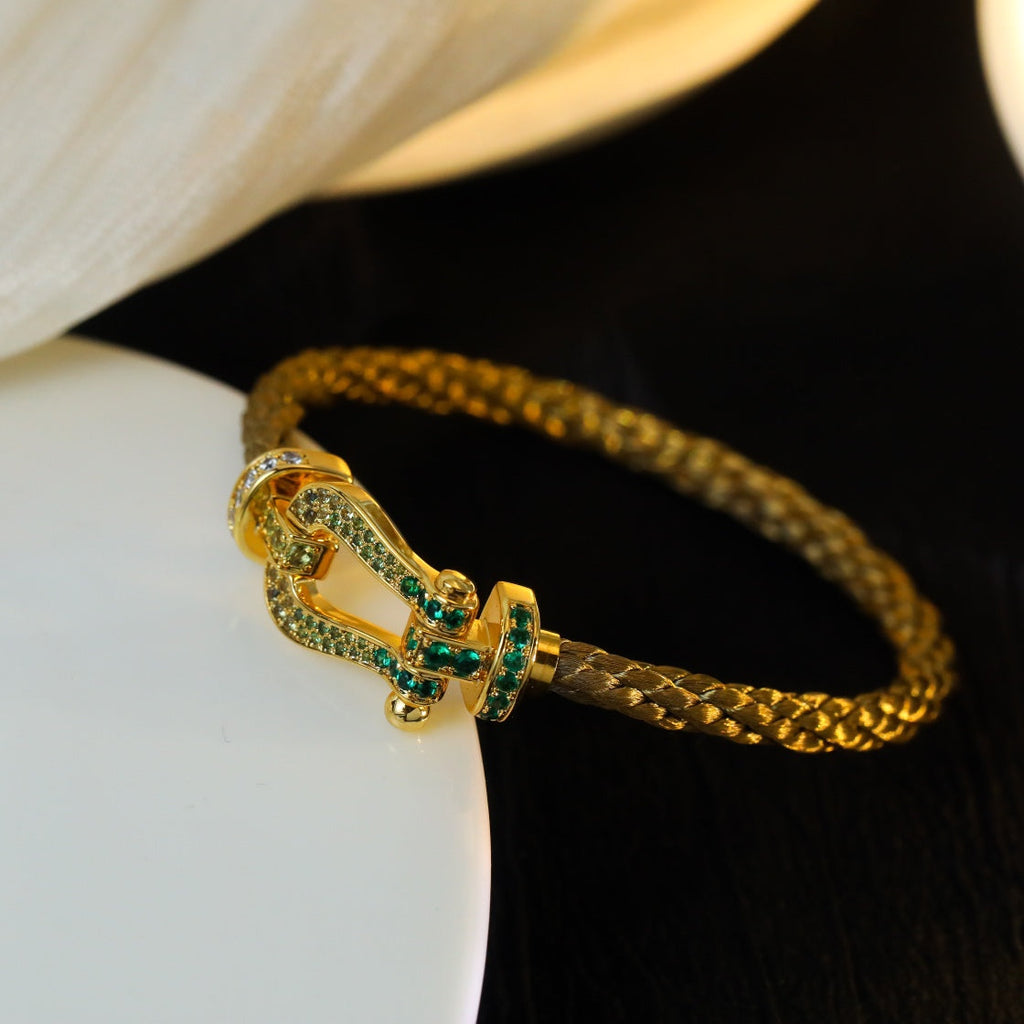 Aura FORCE 10 GOLD GREEN DIAMOND PAVED