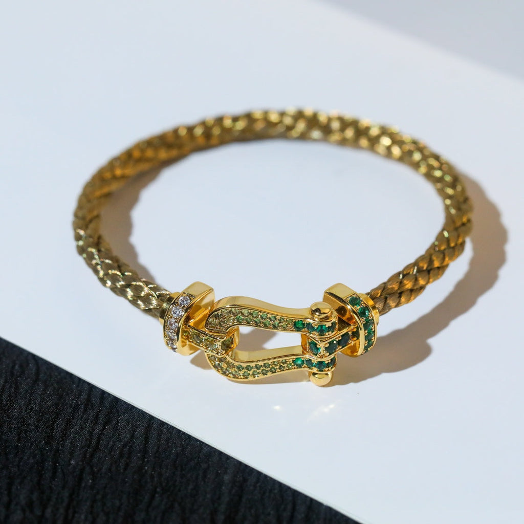 Aura FORCE 10 GOLD GREEN DIAMOND PAVED