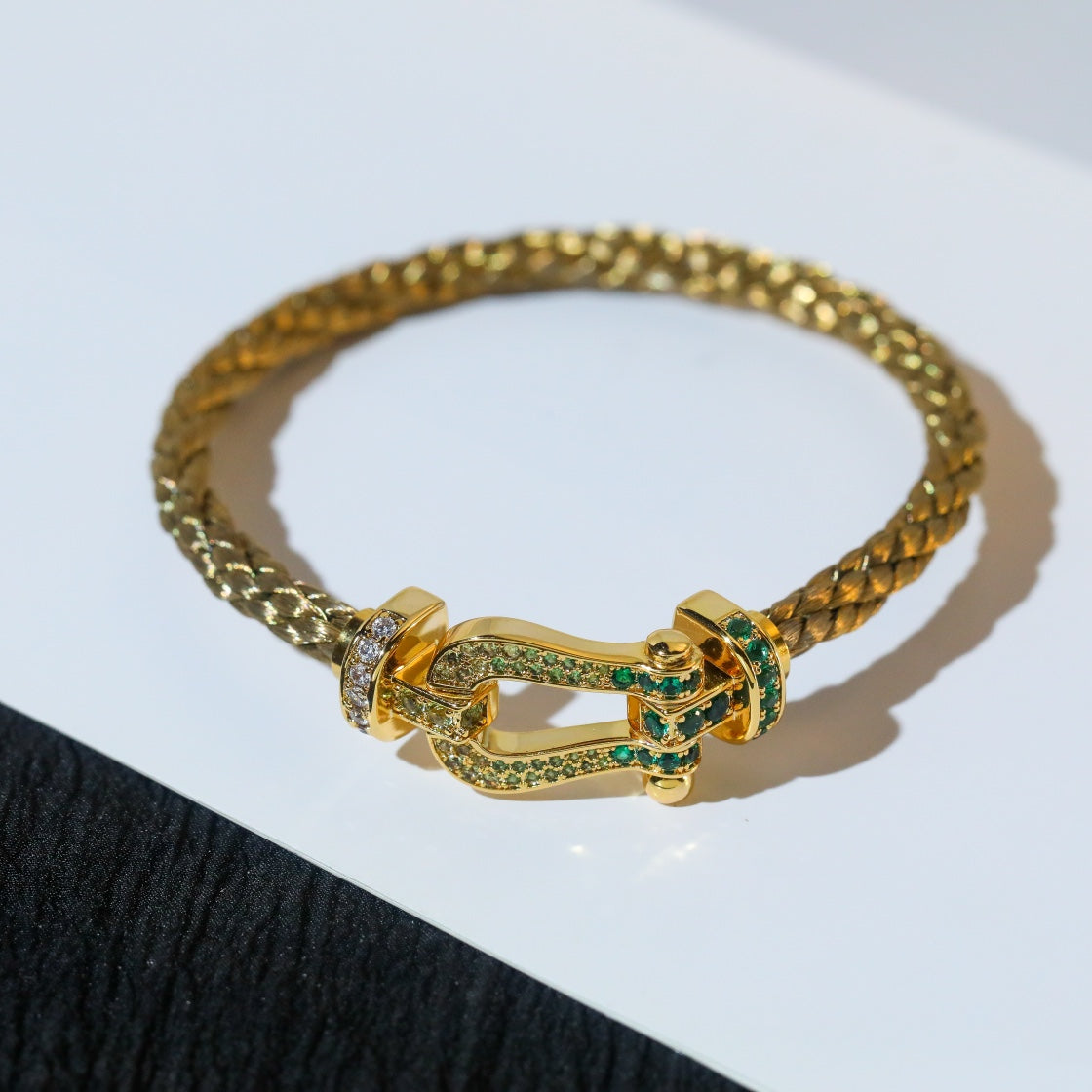 Aura FORCE 10 GOLD GREEN DIAMOND PAVED
