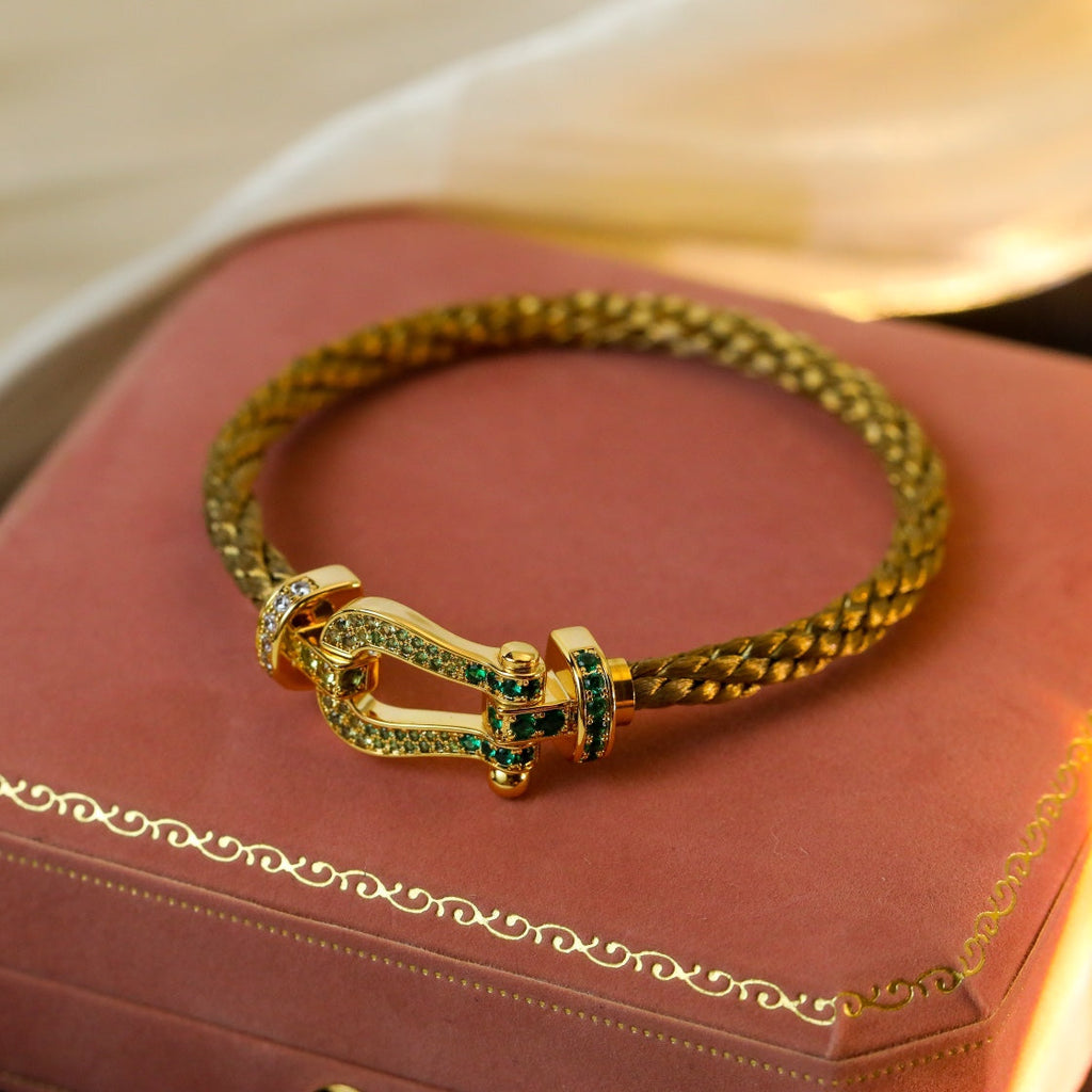 Aura FORCE 10 GOLD GREEN DIAMOND PAVED