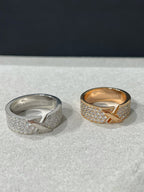 Aura LIENS EVIDENCE  DIAMOND PAVED RING