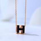 Aura H CAGE PINK GOLD NECKLACE