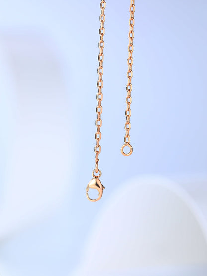 [⭐Aura ]H CAGE PINK GOLD NECKLACE