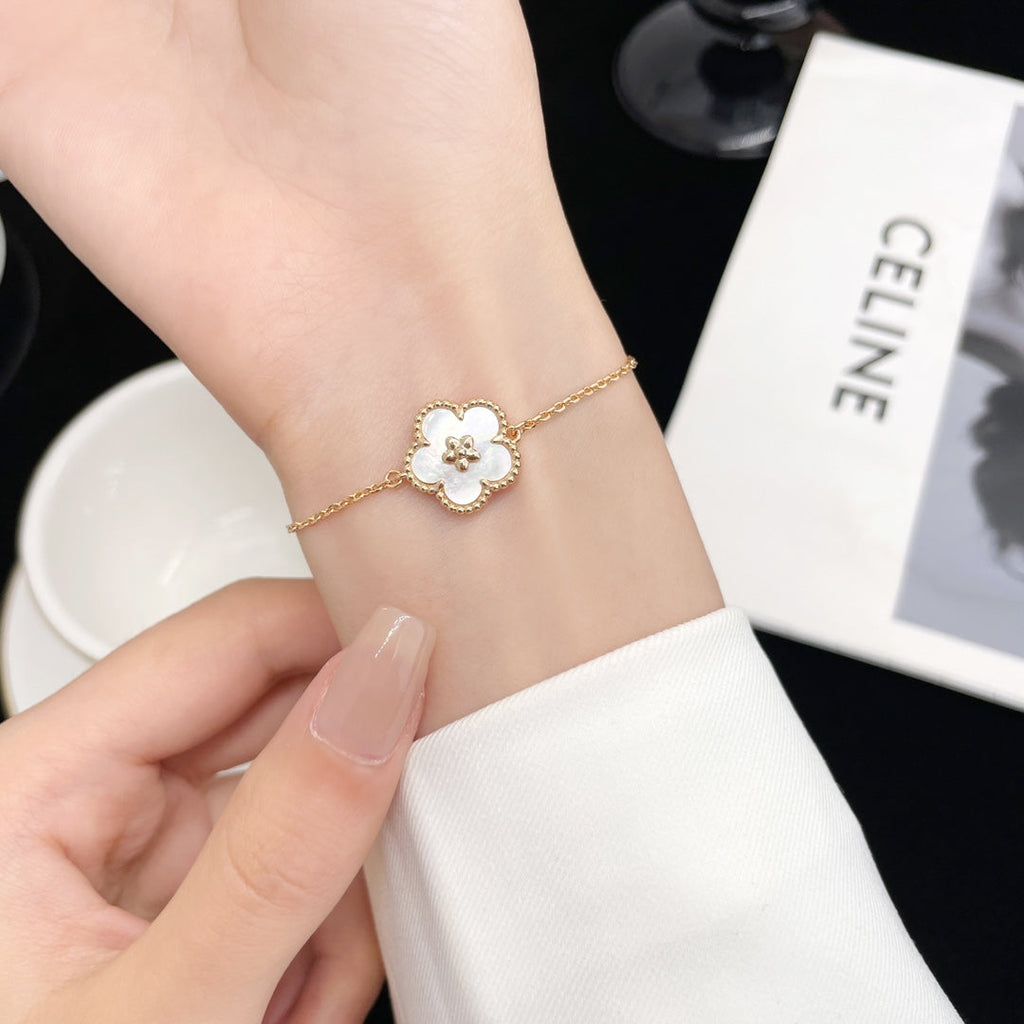 Aura LUCKY SPRING ROSE GOLD MOP BRACELET