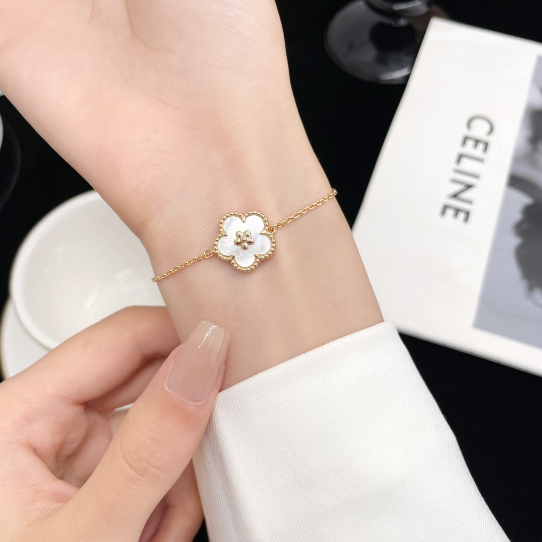 Aura LUCKY SPRING ROSE GOLD MOP BRACELET