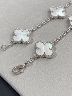 [Aura ]New CLOVER WHITE PEARL MOP 5 MOTIF BRACELET COLLECTION