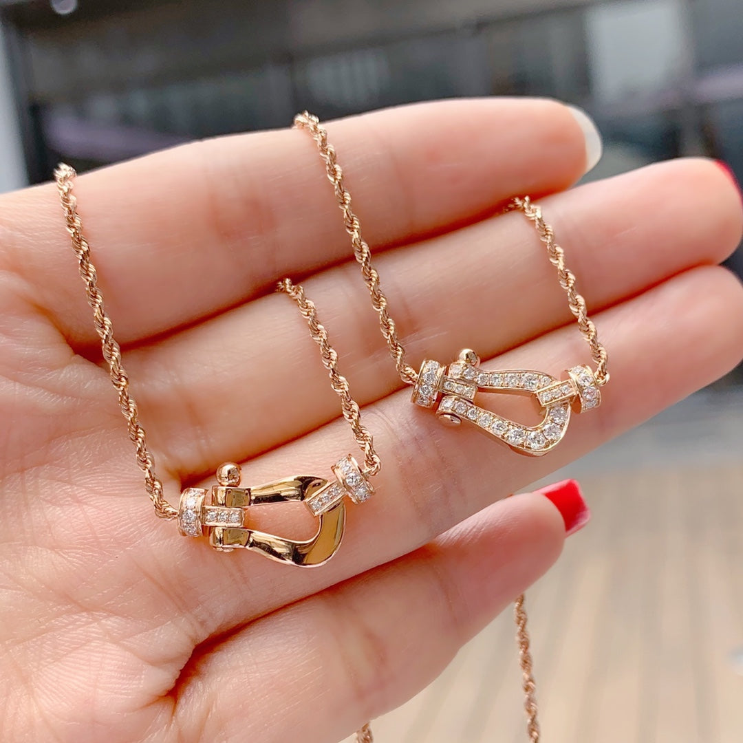 Aura FORCE 10 PINK GOLD DIAMOND NECKLACE