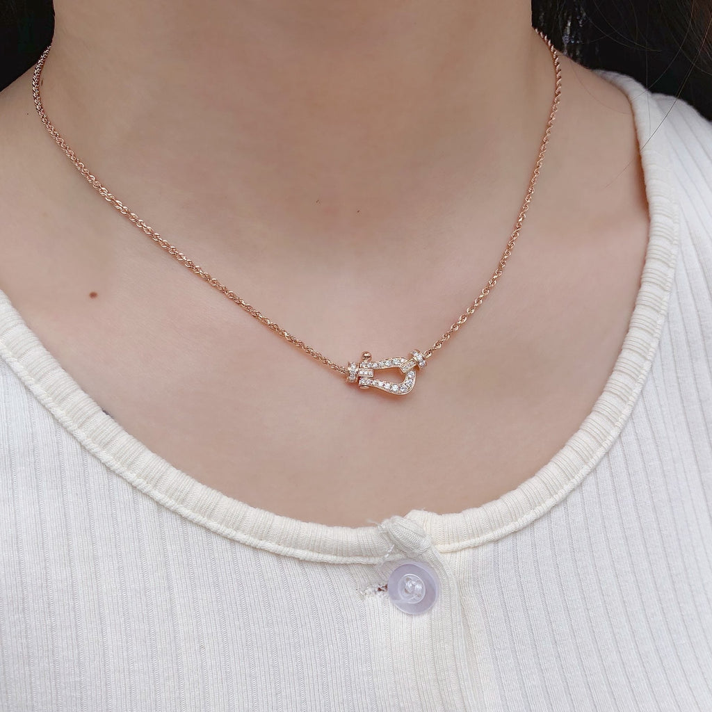 Aura FORCE 10 PINK GOLD DIAMOND NECKLACE