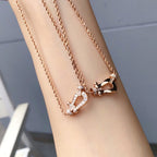 Aura FORCE 10 PINK GOLD DIAMOND NECKLACE