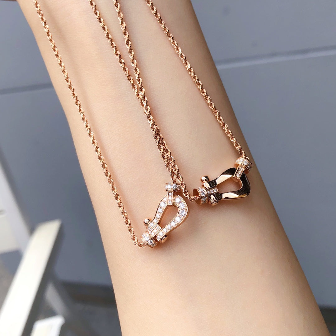 Aura FORCE 10 PINK GOLD DIAMOND NECKLACE