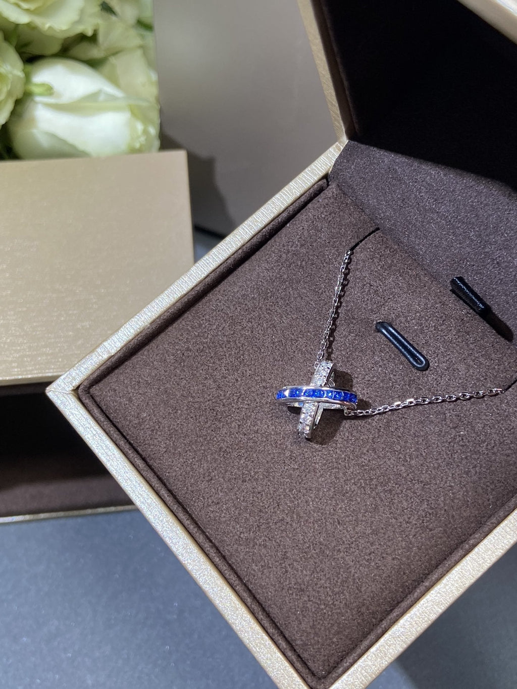 Aura LIENS DIAMOND SILVER HALSKETTE