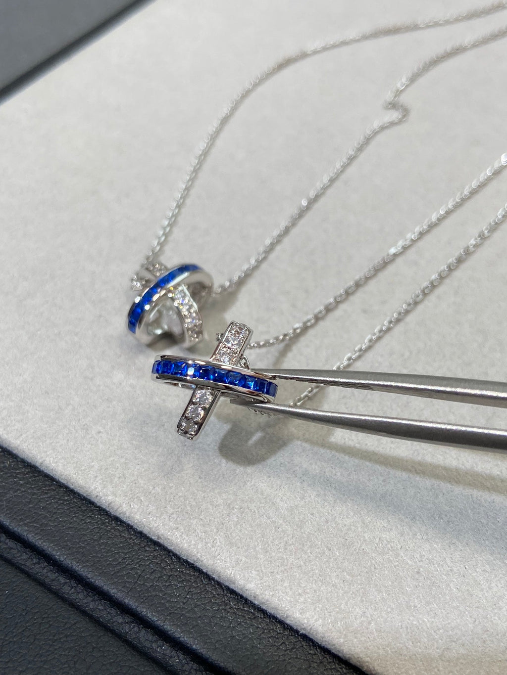 Aura LIENS DIAMOND SILVER HALSKETTE