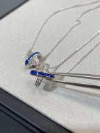 Aura LIENS DIAMOND SILVER HALSKETTE