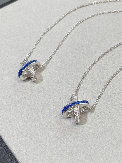 Aura LIENS DIAMOND SILVER HALSKETTE