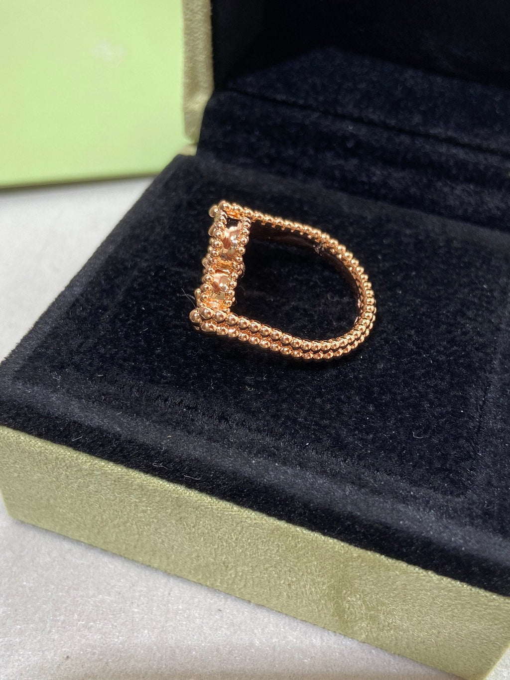 Aura CLOVER RIVERSIBLE ROSE GOLD RING