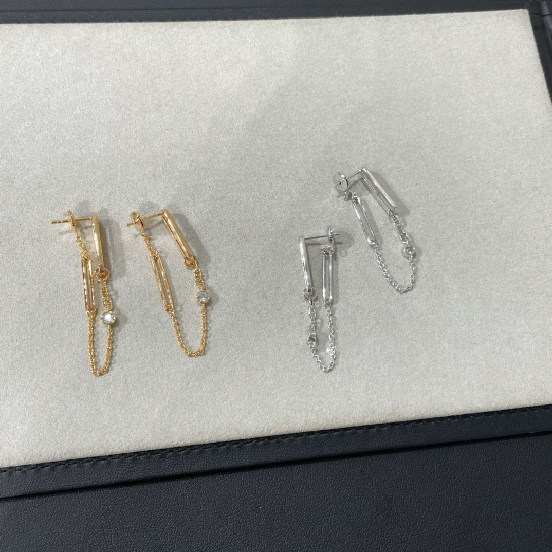 [⭐Aura ]CHAINE CHAOS DIAMOND DROP EARRINGS
