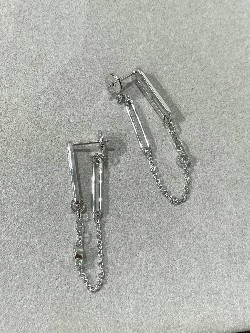 Aura CHAINE CHAOS DIAMOND DROP EARRINGS