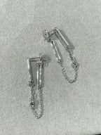 Aura CHAINE CHAOS DIAMOND DROP EARRINGS