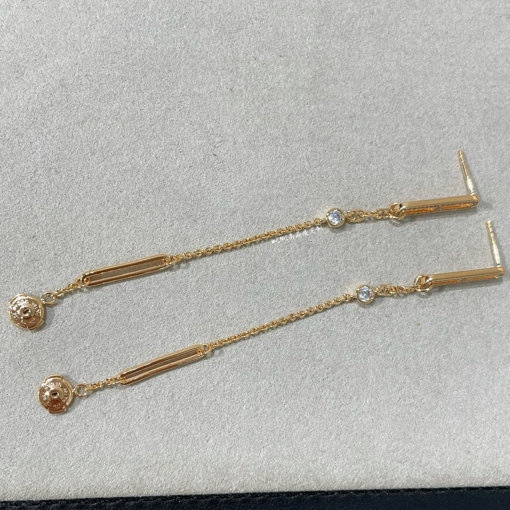 Aura CHAINE CHAOS DIAMOND DROP EARRINGS