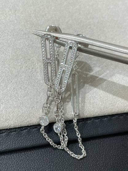 [⭐Aura ]CHAINE CHAOS DIAMOND DROP EARRINGS