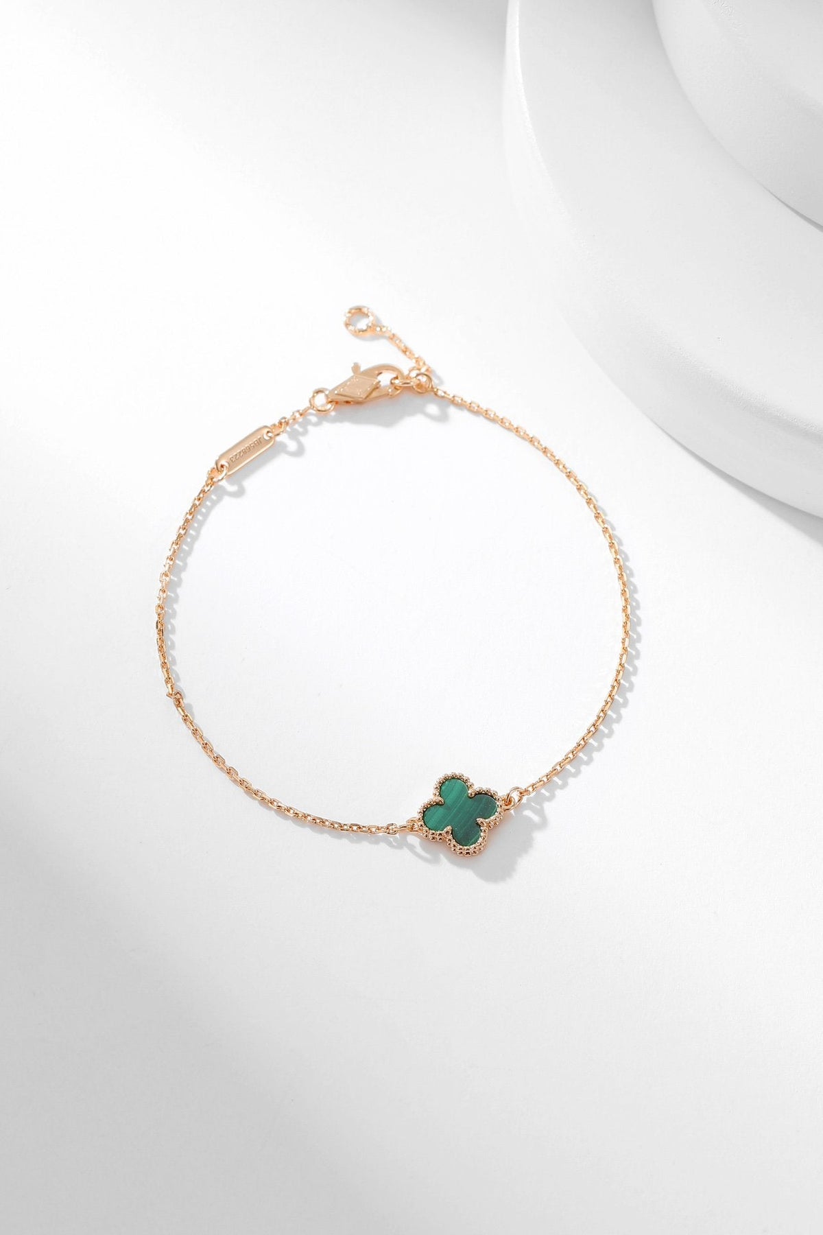 [⭐Aura ]CLOVER BRACELET MALACHITE 1 MOTIF