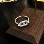Aura RONDE SMALL SILVER DIAMOND RING
