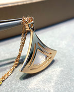 [⭐Veya]DREAM MOP DIAMANTPAVÉ HALSKETTE IN ROSÉGOLD