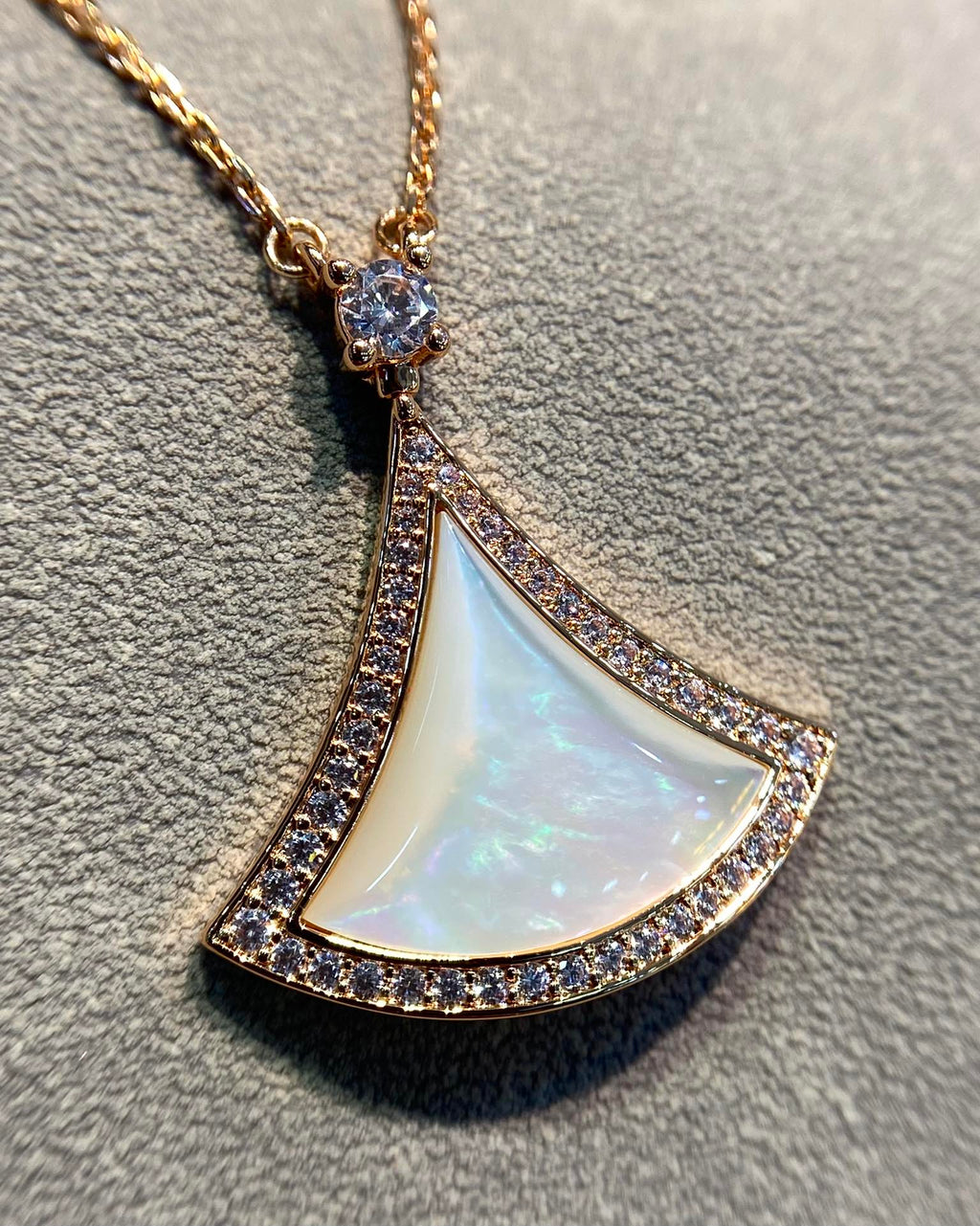 [⭐Veya]DREAM MOP DIAMANTPAVÉ HALSKETTE IN ROSÉGOLD