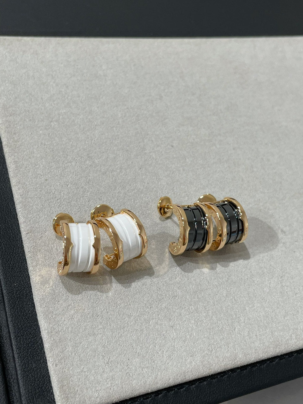 [⭐DORISW]ZERO 1 PINK GOLD CERAMIC EARRINGS