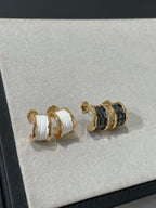 [⭐DORISW]ZERO 1 PINK GOLD CERAMIC EARRINGS