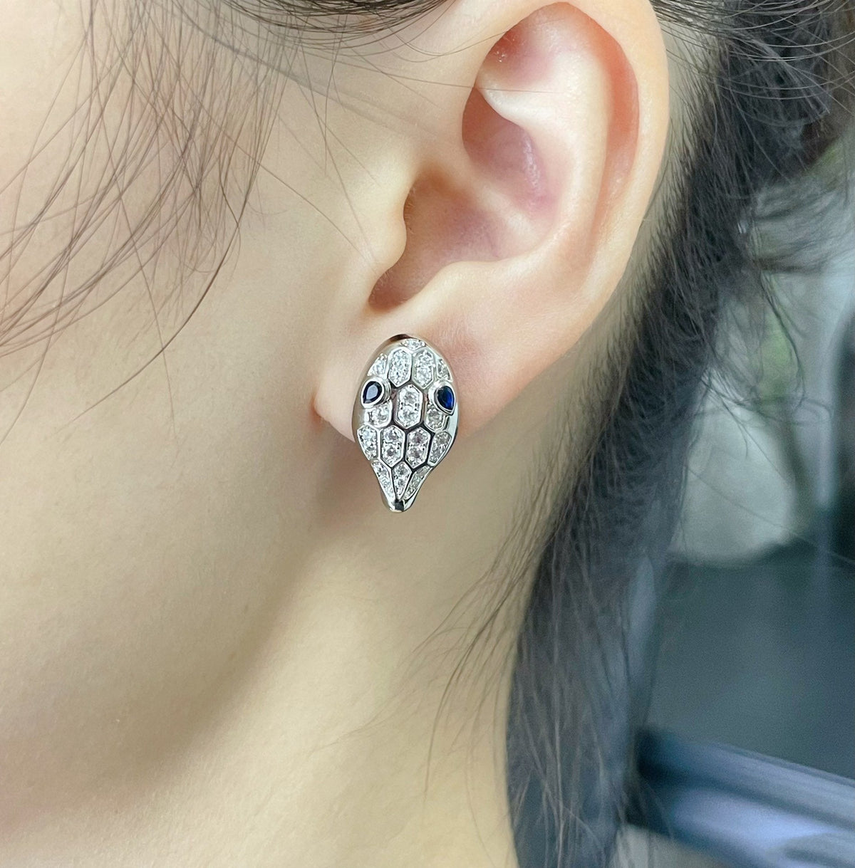 [⭐Veya]SERPENT DIAMANT-OHRSTECKER