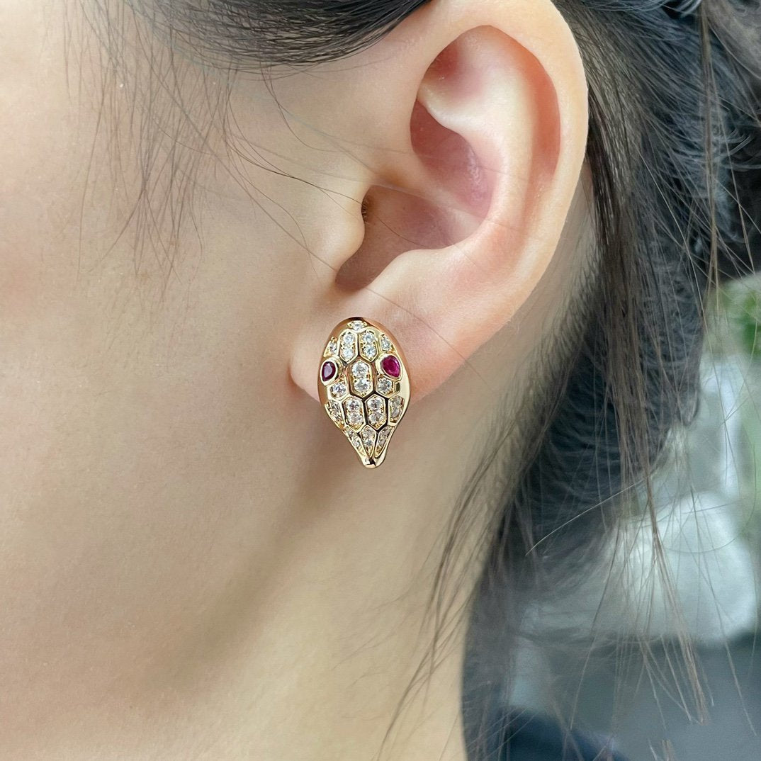 [⭐Veya]SERPENT DIAMANT-OHRSTECKER