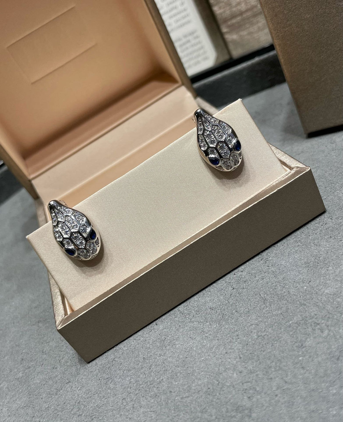 [⭐Veya]SERPENT DIAMANT-OHRSTECKER