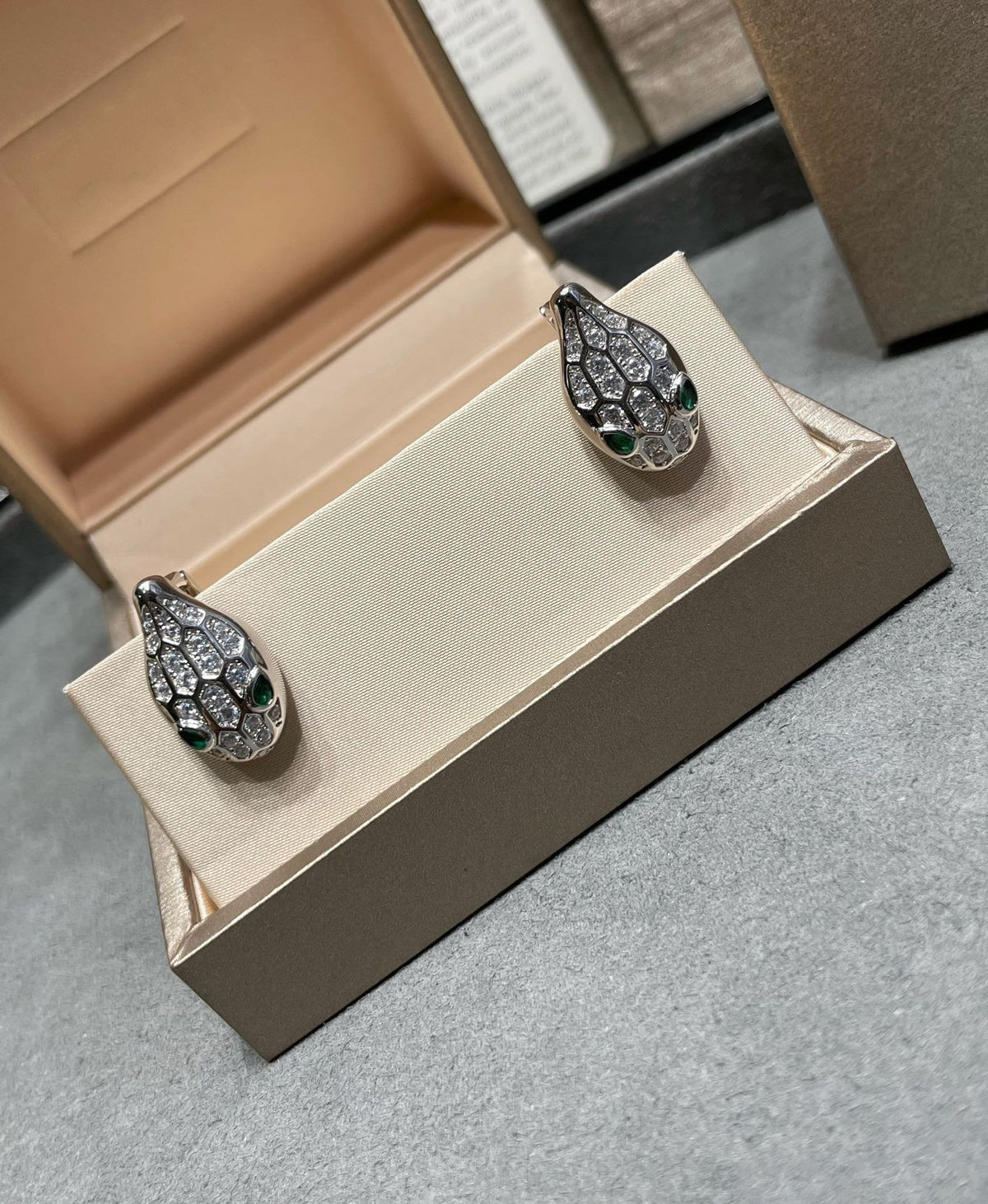 [⭐Veya]SERPENT DIAMANT-OHRSTECKER