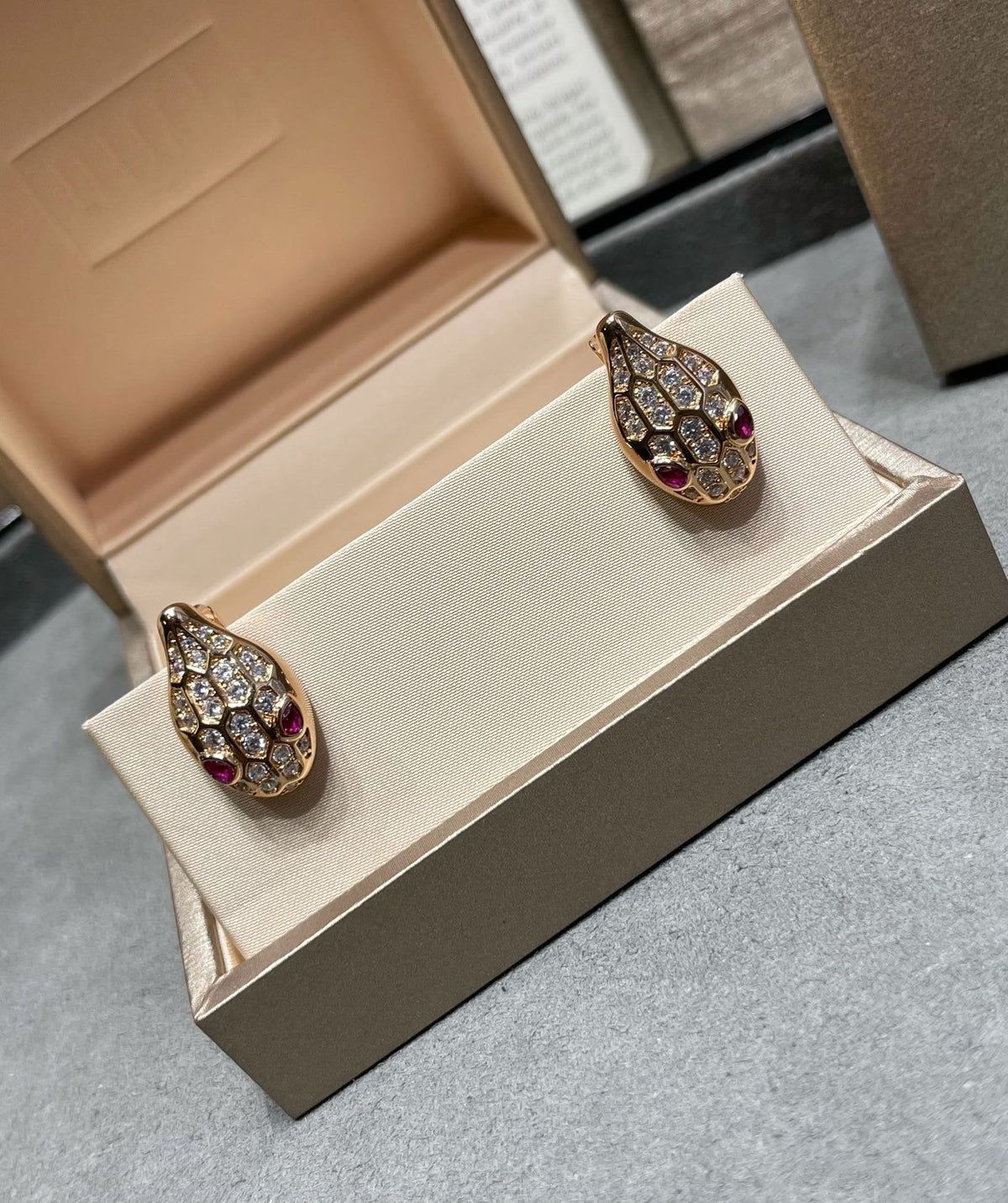 [⭐Veya]SERPENT DIAMANT-OHRSTECKER