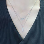 [Aura ] MOVE 2 ROW DIAMOND NECKLACE