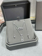 [Aura ] MOVE 2 ROW DIAMOND NECKLACE
