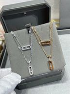 [Aura ] MOVE 2 ROW DIAMOND NECKLACE