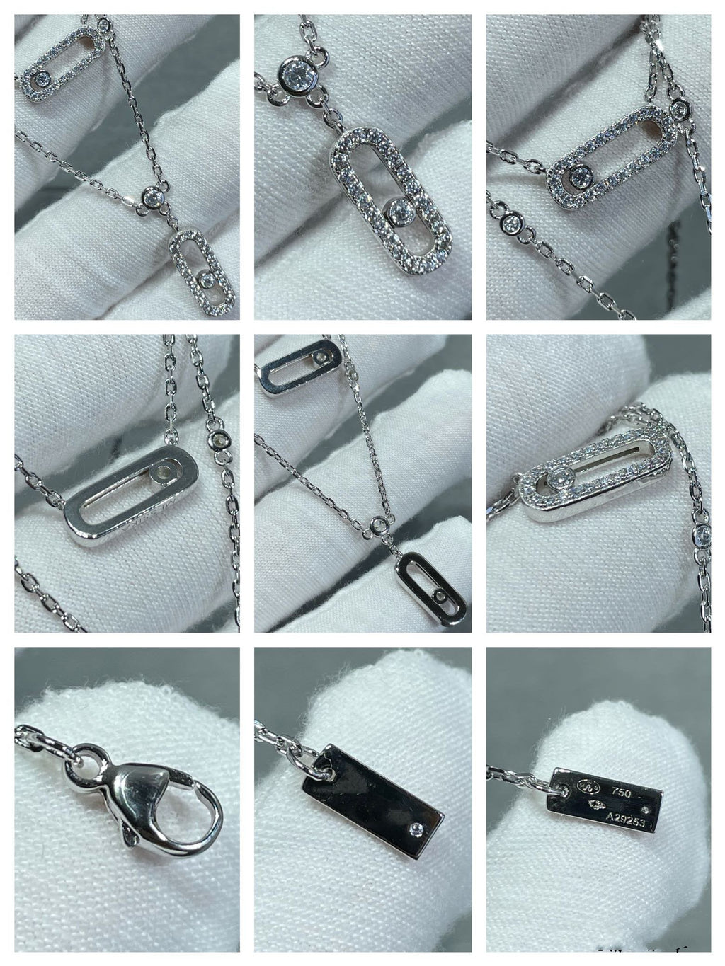 [Aura ] MOVE 2 ROW DIAMOND NECKLACE