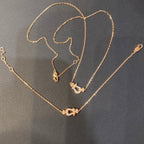Aura FORCE 10 DIAMOND PINK GOLD NECKLACE MINI MODEL
