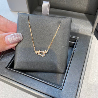 [⭐Aura ]FORCE 10 DIAMOND PINK GOLD NECKLACE MINI MODEL
