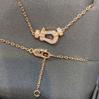Aura FORCE 10 DIAMOND PINK GOLD NECKLACE MINI MODEL