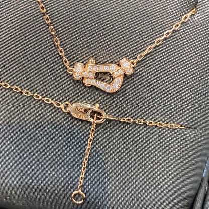 [⭐Aura ]FORCE 10 DIAMOND PINK GOLD NECKLACE MINI MODEL