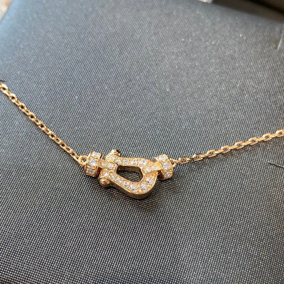 [⭐Aura ]FORCE 10 DIAMOND PINK GOLD NECKLACE MINI MODEL