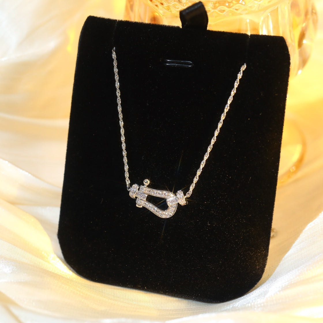 Aura FORCE 10 DIAMOND SILVER NECKLACE MINI MODEL