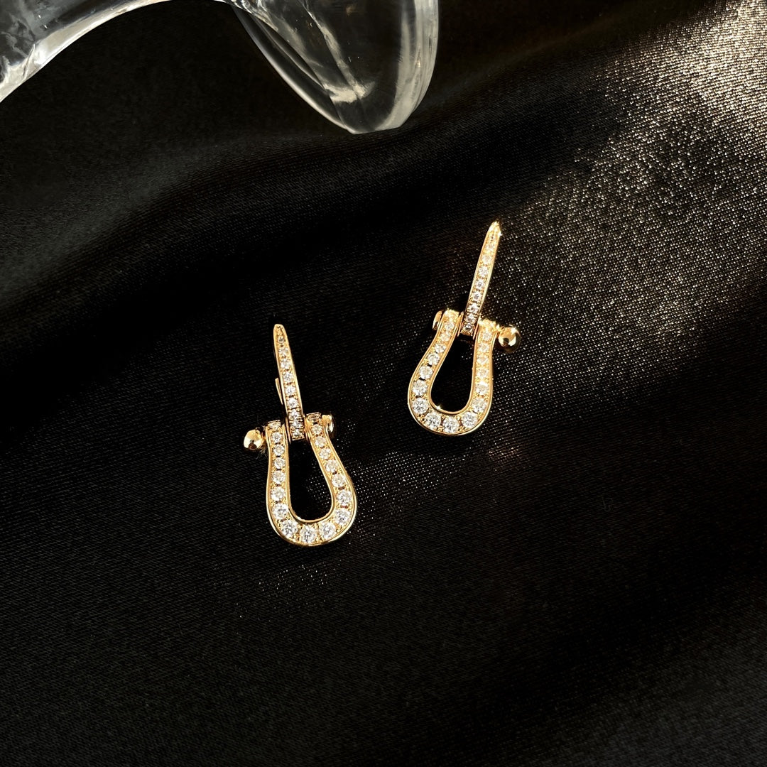 Aura FORCE 10 FULL DIAMOND DROP EARRINGS MEDIUM MODEL
