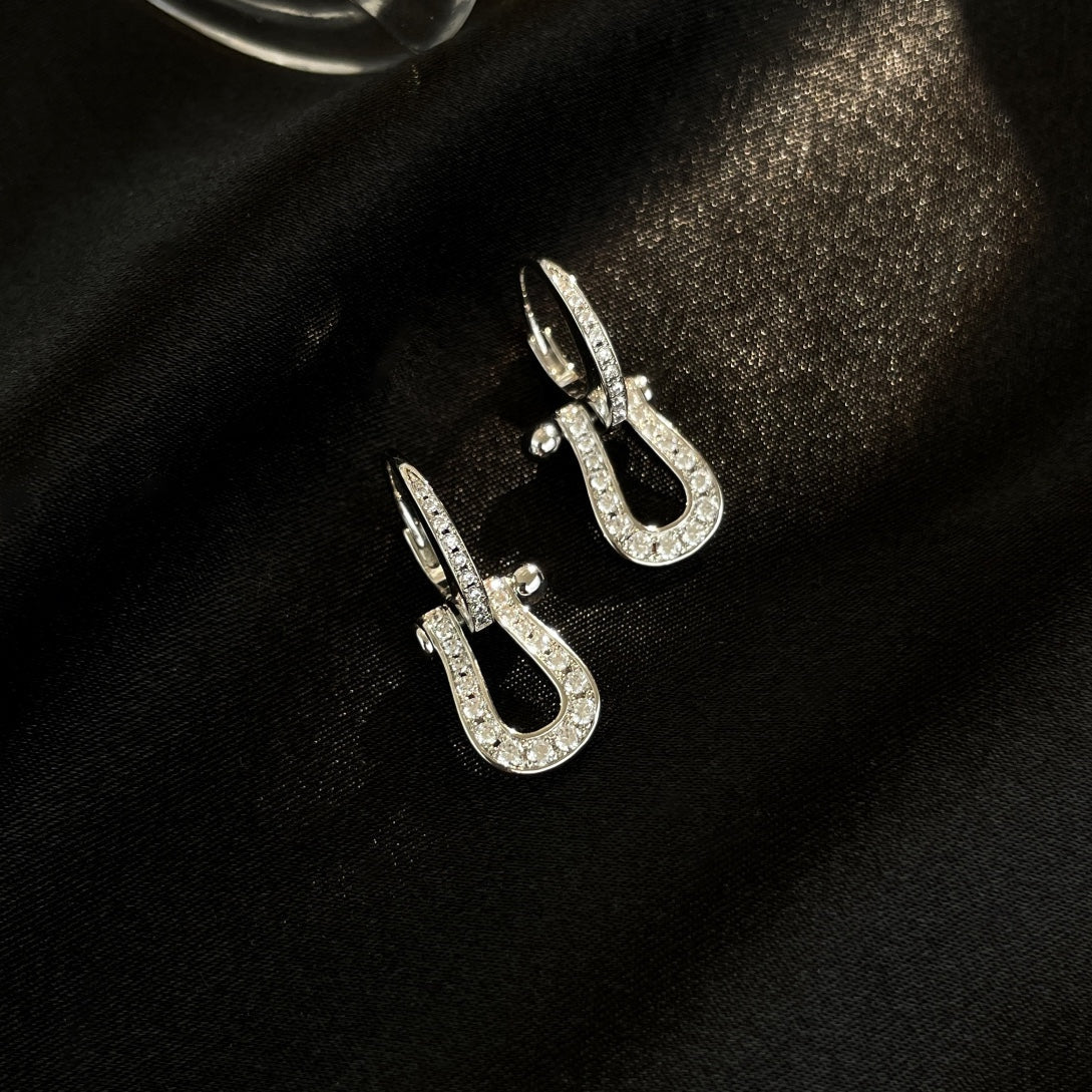 Aura FORCE 10 FULL DIAMOND DROP EARRINGS MEDIUM MODEL