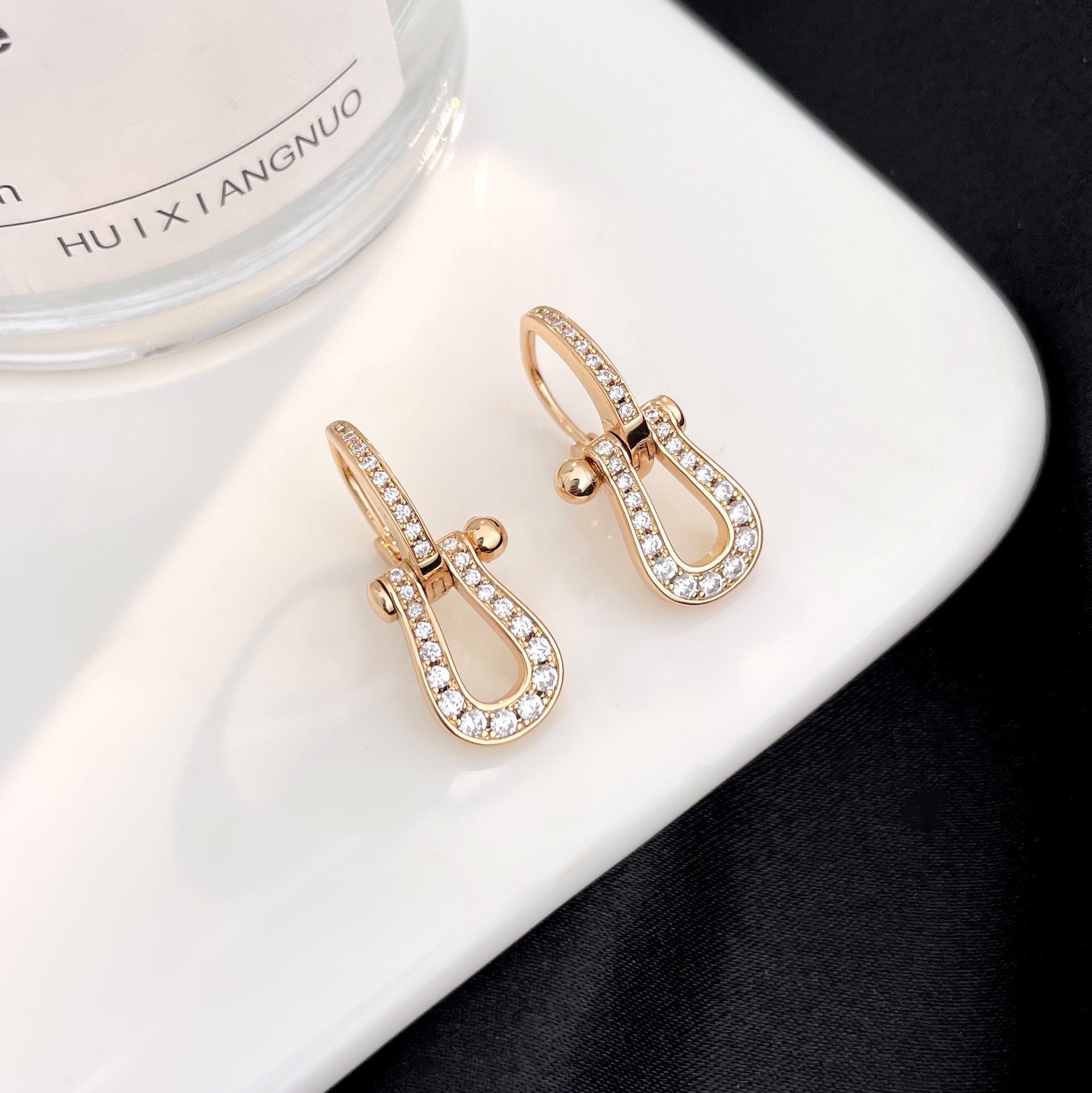 Aura FORCE 10 FULL DIAMOND DROP EARRINGS MEDIUM MODEL