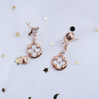 Aura STAR AND SUN PINK GOLD MOP DROP EARRINGS